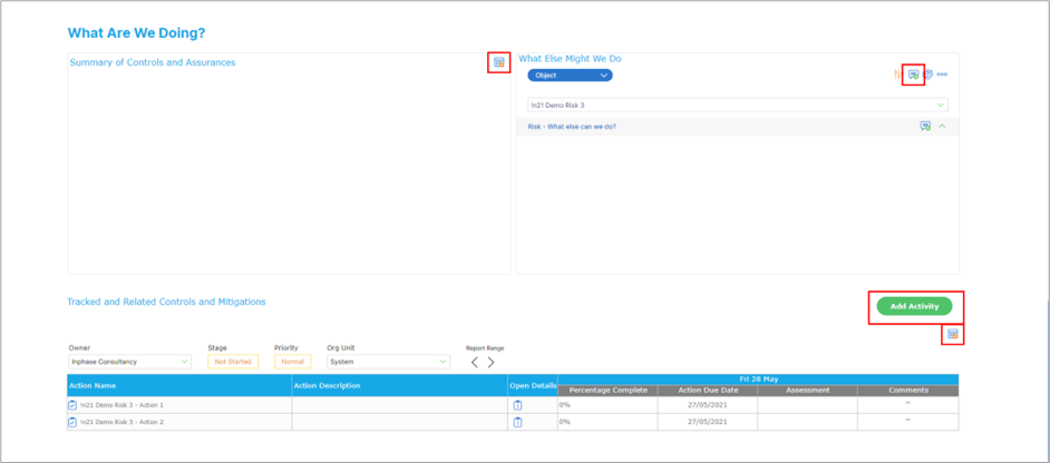 Updates in Risk – InPhase
